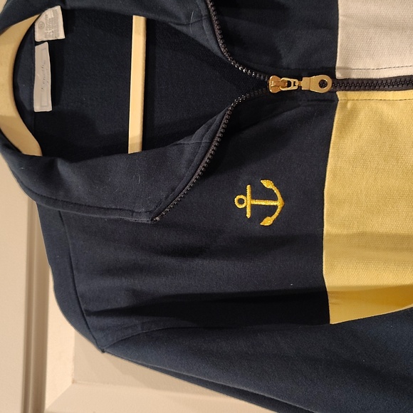 Vintage Keneth Too! Zipper Up Men's Jacket Size XL w/Anchor Embellishment - Picture 3 of 7